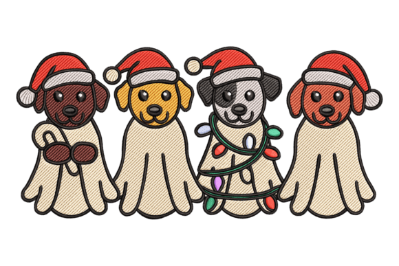 Christmas Ghost Dogs