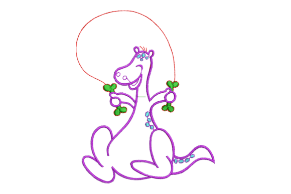 Cute Cartoon Dinosaur Jump Rope