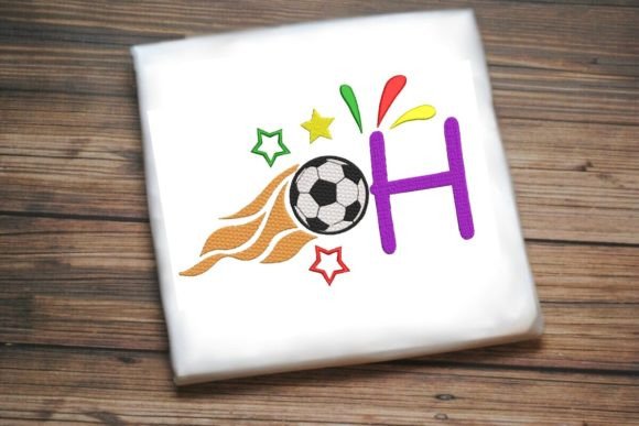 H Letter Soccer Ball Alphabet