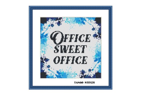 Office Sweet Office Cross Stitch