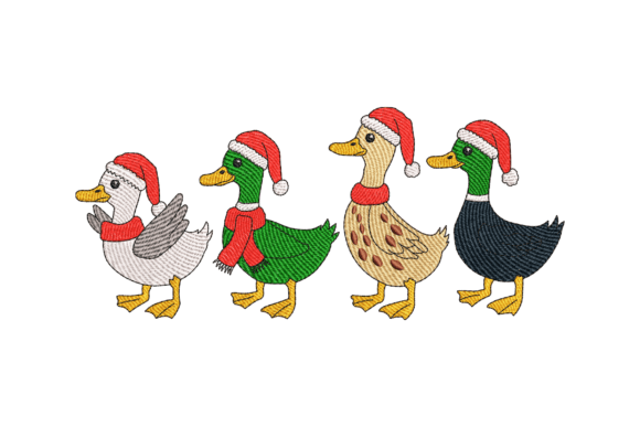 Santa Hat Ducks