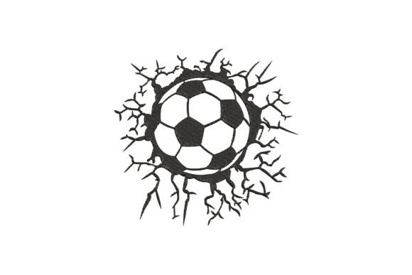 Soccer Ball Breaking Through a Wall