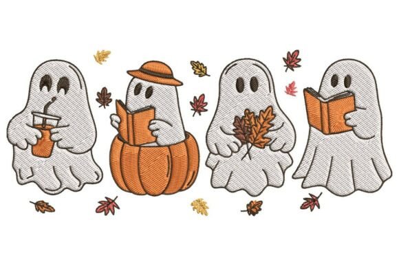 Spooky-Cute Cozy Ghost Scene
