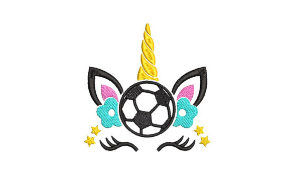 Unicorn with a Soccer Ball